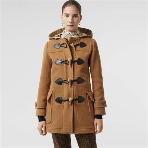 burberry wool duffle coat sale|duffle coat burberry femme.